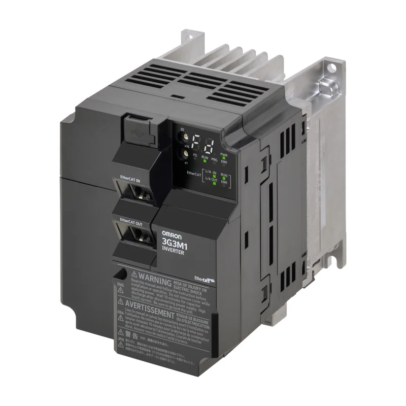 M1 AC Drive, 1.5/2.2 kW (HD/ND), 8.0/9.6 A (HD/ND), 200 VAC, 3-phase input