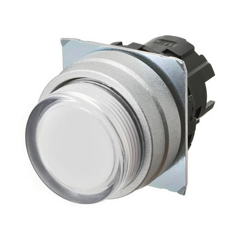A22NZ Pushbutton Transparent White button, Illuminated