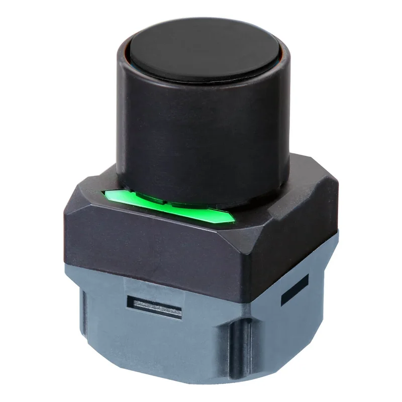 Wireless full guard button, diameter 34.4mm, 3MHz, black
