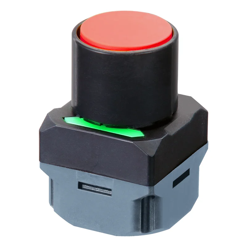 Wireless full guard protection button, diameter 34.4 mm, EU frequency