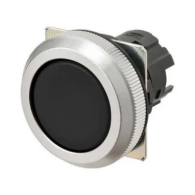 Opaque black pushbutton