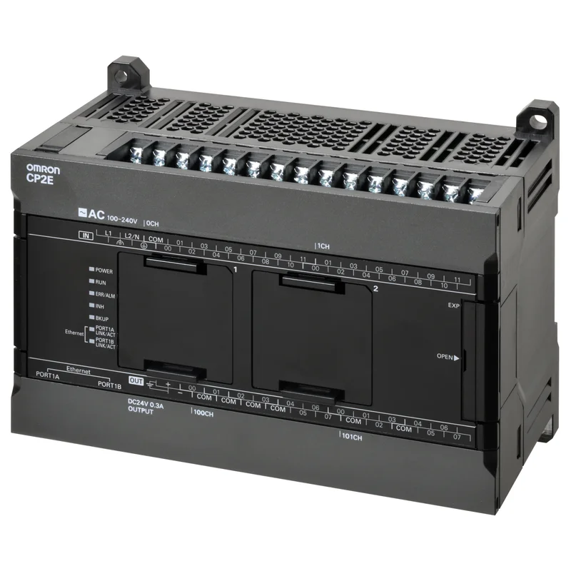 CP2E Compact PLC - Network Type; 24 DI, 16 DO; Relay Output; Power Supply