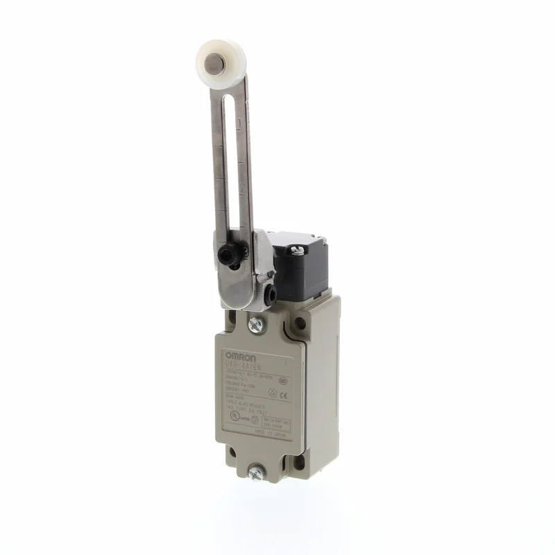 Safety limit switch, metal housing, 1NC/1NO, adjustable roller