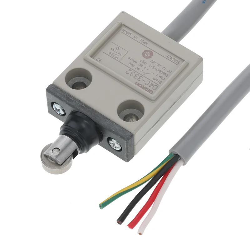 FLAT LIMIT SWITCH 1SPDT 4A 30VDC ROLLER PLUNGER