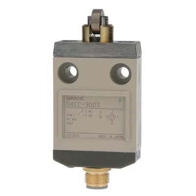 Flat limit switch 1CO 1A 30VDC roller lever