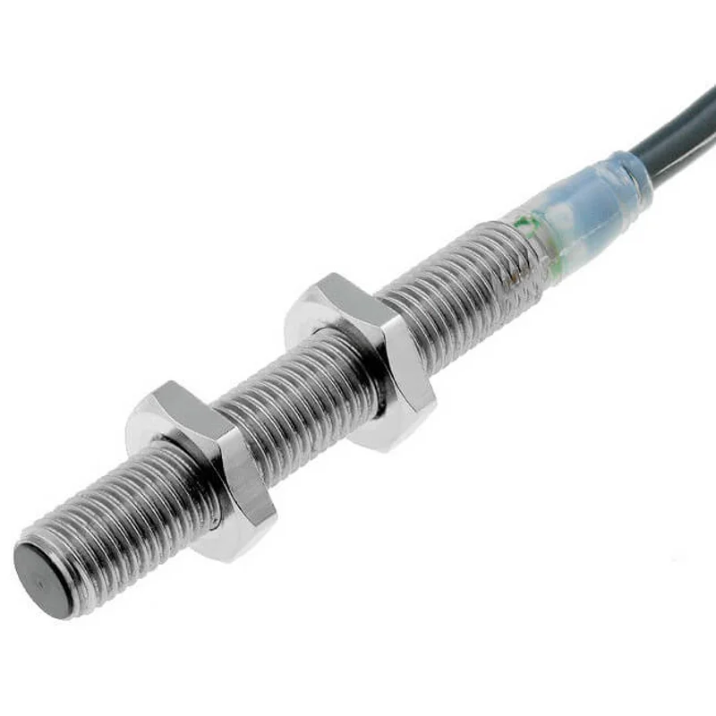 Inductive proximity sensor, stainless steel, long body, M8, shielded