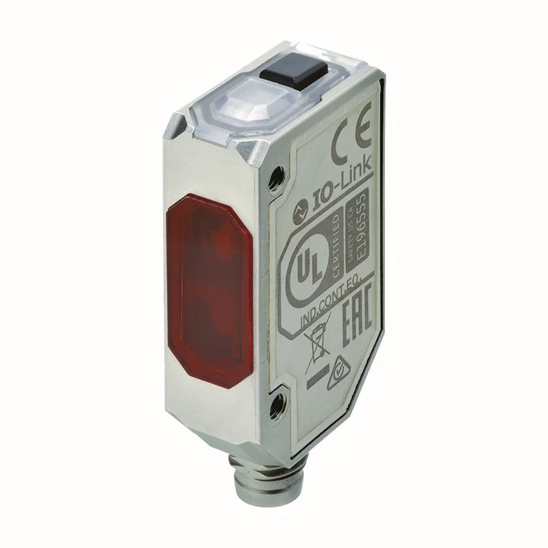 Photoelectric sensor, compact square, stainless steel, BGS, 80 mm,