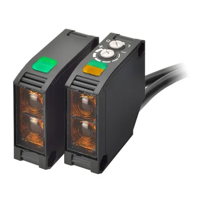 Through-beam photo sensor 40m NPN 2m cable