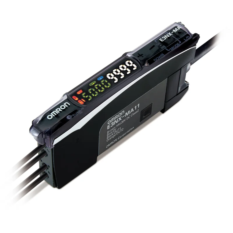 Fiber Amplifier, Two-Fiber Input, Dual Digital Display