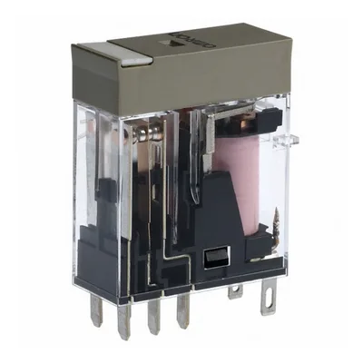 Ind plug-in relay socket 2PDT 5A 240VAC