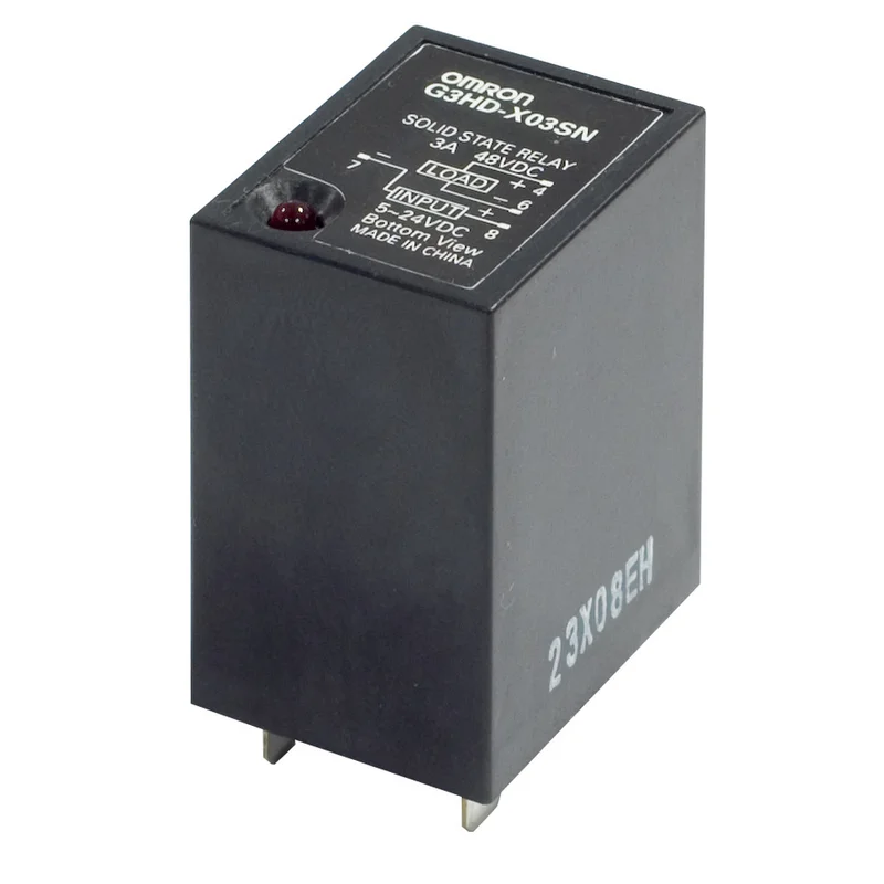 Solid-state relay, 4 to 48 VDC, 3 A, equipped with function indicator