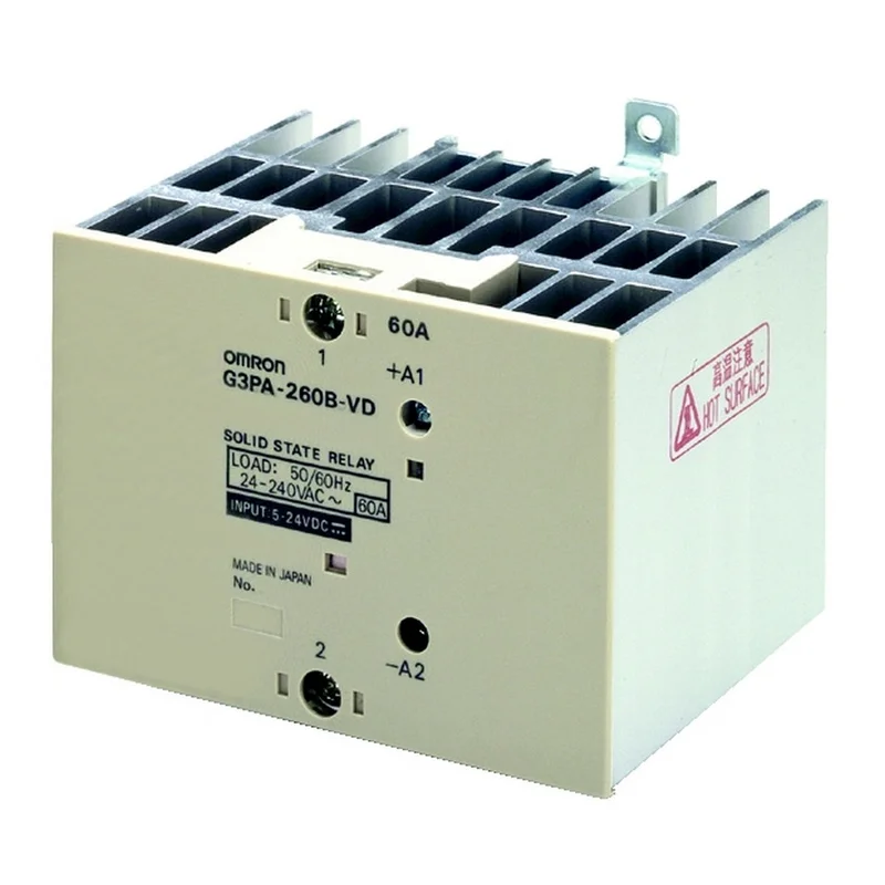 SSR RELAY 60A 200 5-24DC WITH HEATSINK