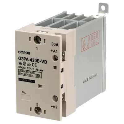 SSR Relay 30A 480 12-24V with heatsink