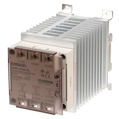 SSR relay 25A 480 1224 3P with heatsink