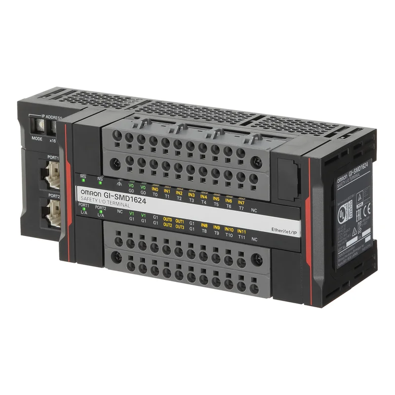 Safety remote I/O terminal (CIP-S) with switch hub