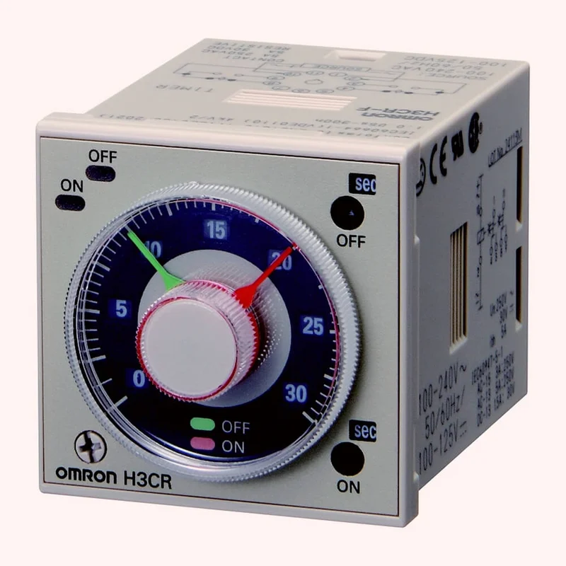 Timer, plug-in, 8-pin, DPDT, 5 A, 100-240 VAC, 100-125VDC