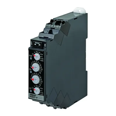 DIN timer push-in 17.5mm ON-OFF