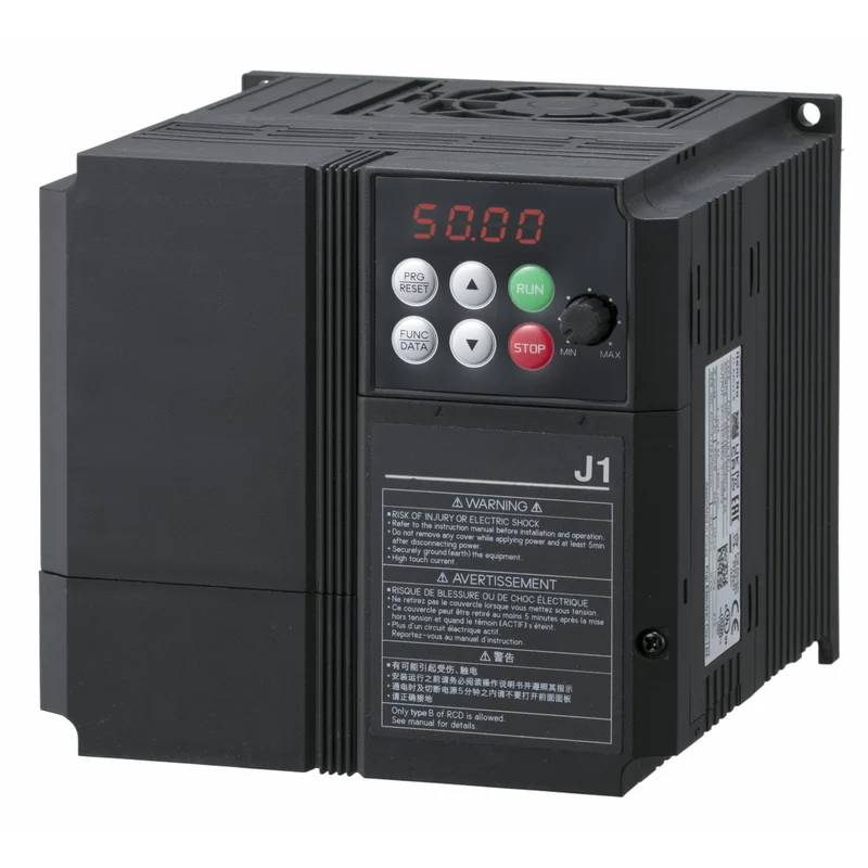 J1 AC Drive, 3.7 kW, 10.5 A, 400 VAC, 3-phase, output frequency