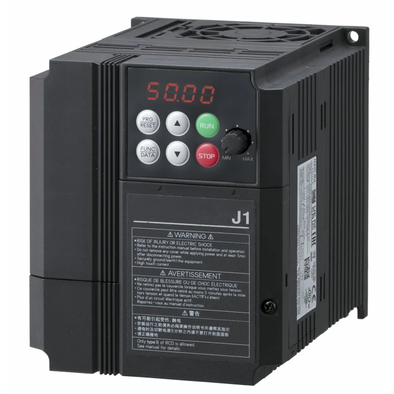 J1 AC Drive, 0.75 kW, 2.5 A, 400 VAC, 3-phase, output frequency