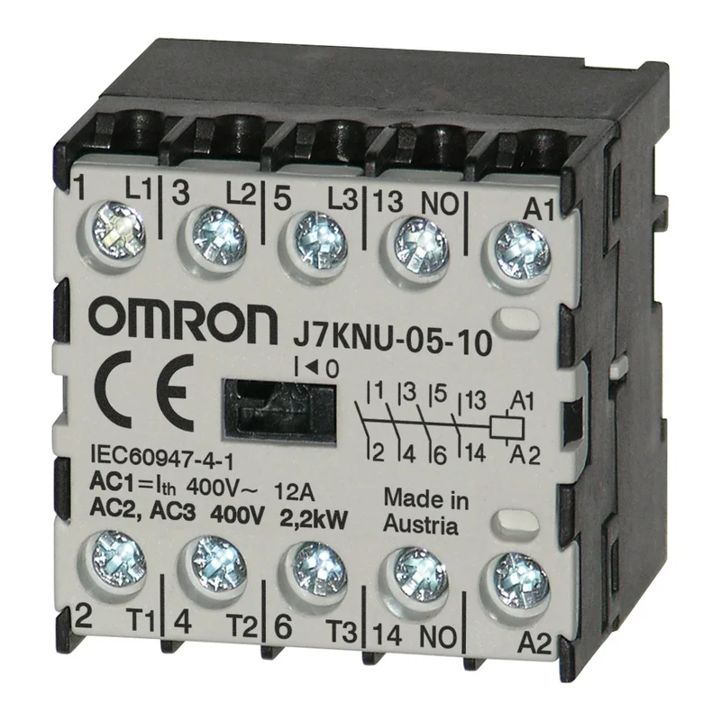 Micro contactor, 3 poles (NO) + 1 NO, 2.2 kW 110 V