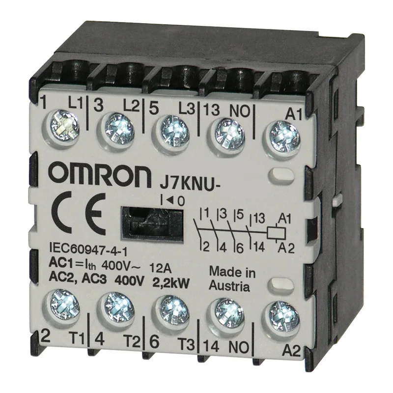 Micro contactor, 4 poles, 5 A/2.2 kW AC3 (12 A AC1), 180 VAC