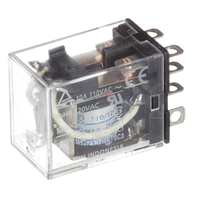 INDUSTRIAL PLUG-IN RELAY 2PDT 10A 110VAC