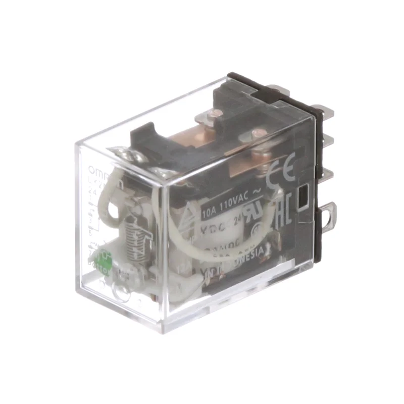 INDUSTRIAL PLUG-IN RELAY 2PDT 10A 100VAC