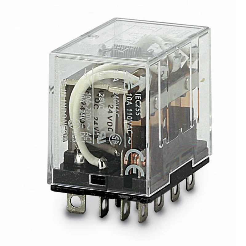 INDUSTRIAL PLUG-IN RELAY 4PDT 10A 230VAC