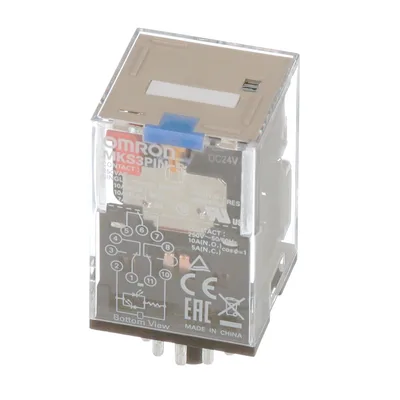 Industrial relay plug-in 3PDT
