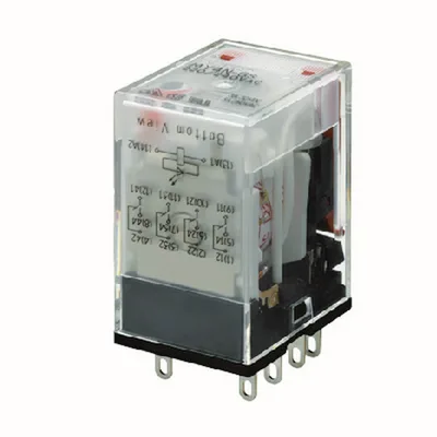 Relay, plug-in, 14-pin, 4PDT, 6 A