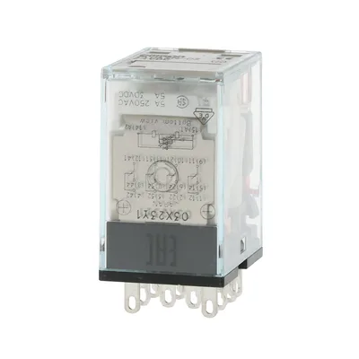 Industrial relay with LED and diode 5A 250V