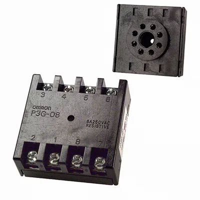 8-pin screw socket flush mount