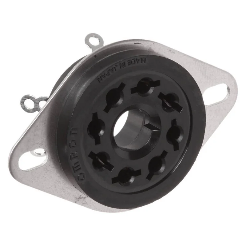 8-PIN SOLDER FLUSH MOUNT SOCKET