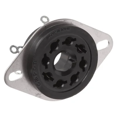 8-pin solder flush mount socket
