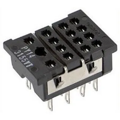 14-pin solder socket flush mount