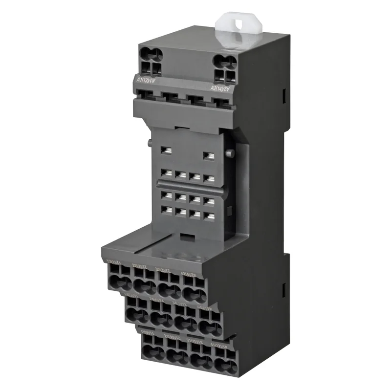 Socket, DIN rail / surface mounting, 31mm, 14 pins, push-in terminal,