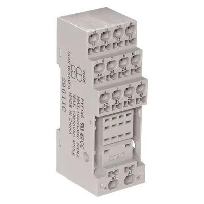 Spring DIN socket MY relay