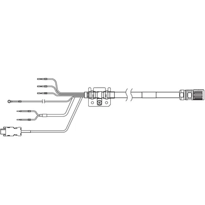 1SA series servo hybrid cable, 45 m, wit