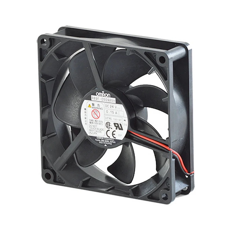 DC axial fan, plastic blade, 92 x 25 frame, high speed