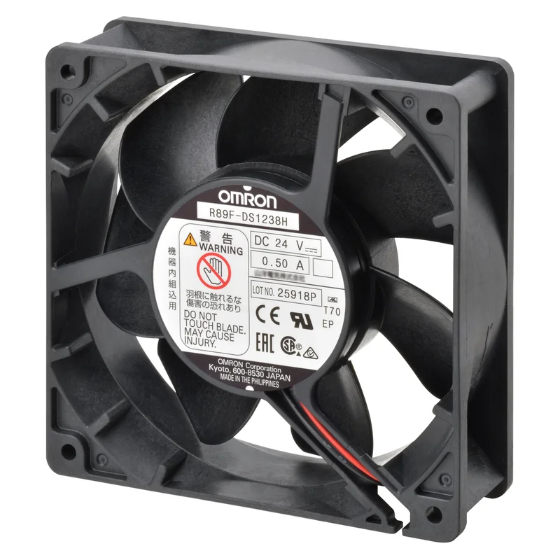 DC axial fan, plastic blade, 120x38 frame, high speed