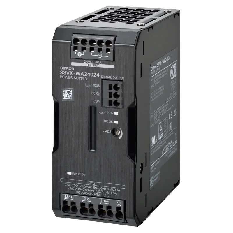 Three-phase Power Supply, 240 W, 24 VDC, 10 A, DIN rail mounting