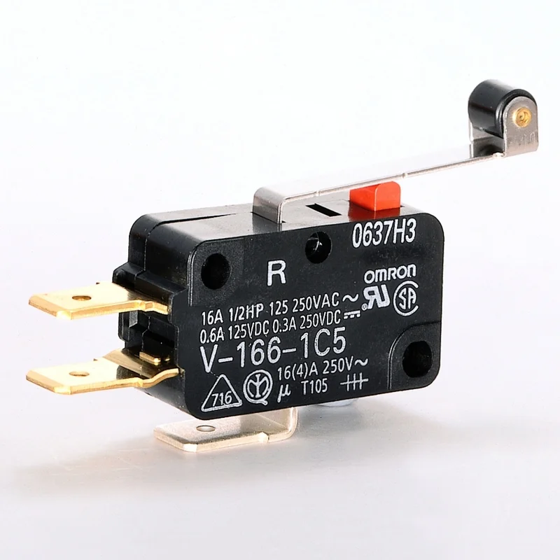 Micro Switch With Hinge Roller Lever And Quick Connect Terminals
