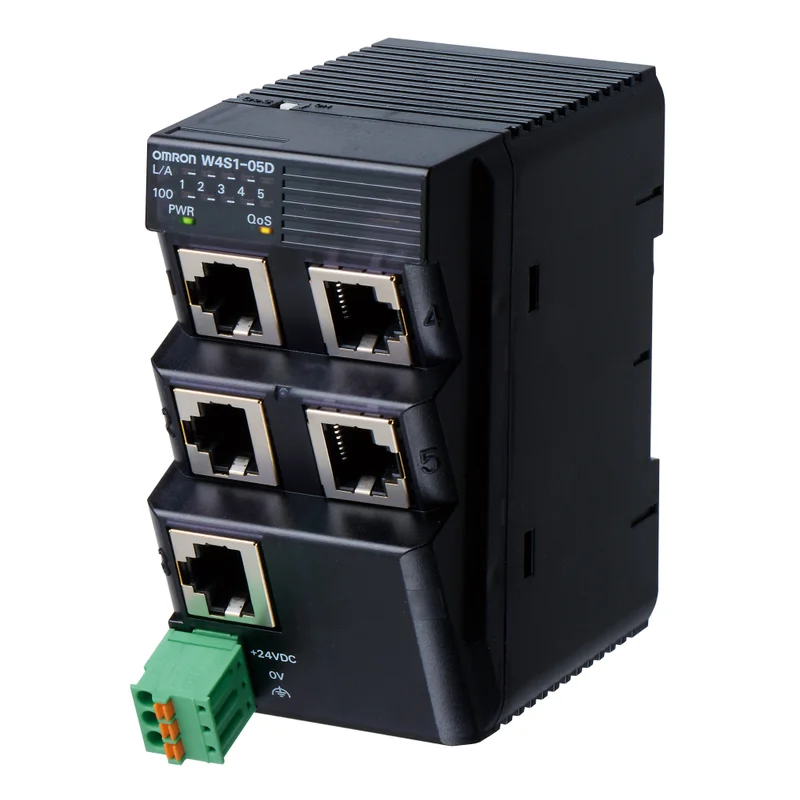 Advanced 5-port Ethernet Switch, 24 VDC power supply, QoS function