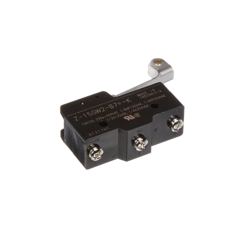 Standard switch, roller lever, SPDT, 15 A, screw terminals